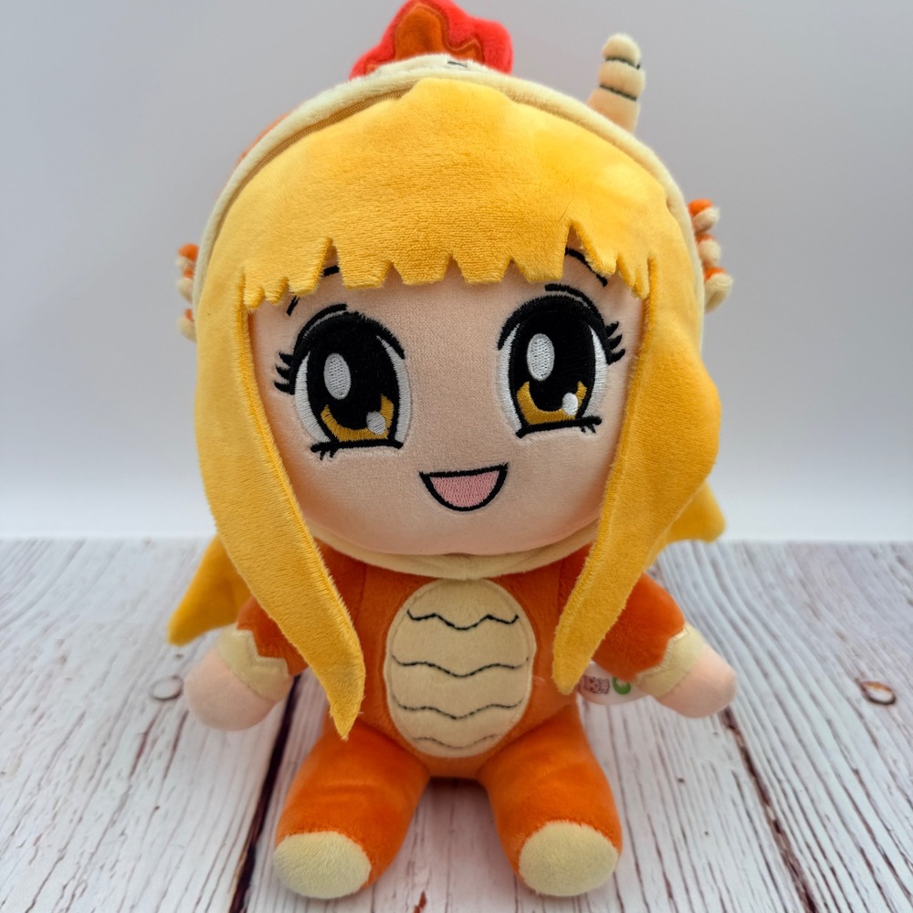 InquisitorMaster Alex Dragon Plush 2020 Juniper Stuffed Animal Orange 10 inch